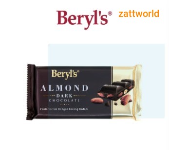 Beryl's Almond Dark Chocolate Bar 160g