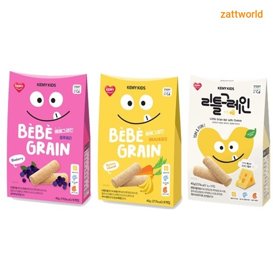 KEMY Kids Bebe Baked Little Grain Crispy Roll Snack 40g 150g