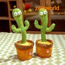 GetGadget⚙ Cactus Dance and Talking Recording Toy 120 Songs Original Dancing Squid Game Speak English Song Baby Toys