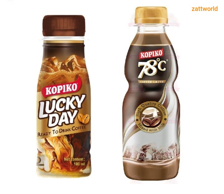 [ 1 X bottle ] Kopiko Ready To Drink Coffee (LUCKY DAY & 78°C) HALAL
