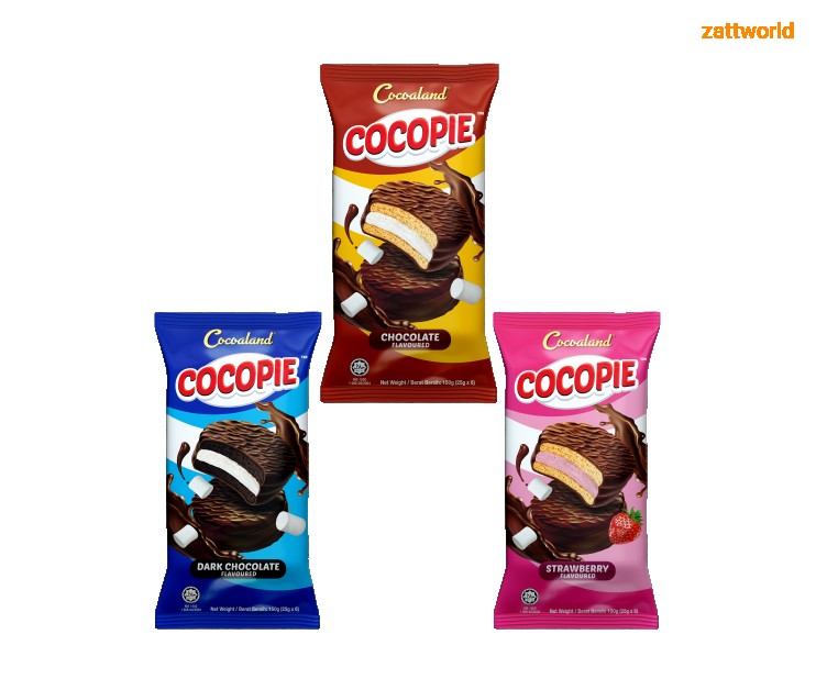 Mums Bake Cocopie Marshmallow Cake Dark Chocolate 6's x 25g
