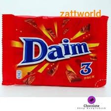 Chocolate Daim Chocolate Bar (3 x 28g) 84g Coklat