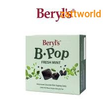 Beryl's B.POP Fresh Mint Bittersweet Chocolate With Popping Candy 50g