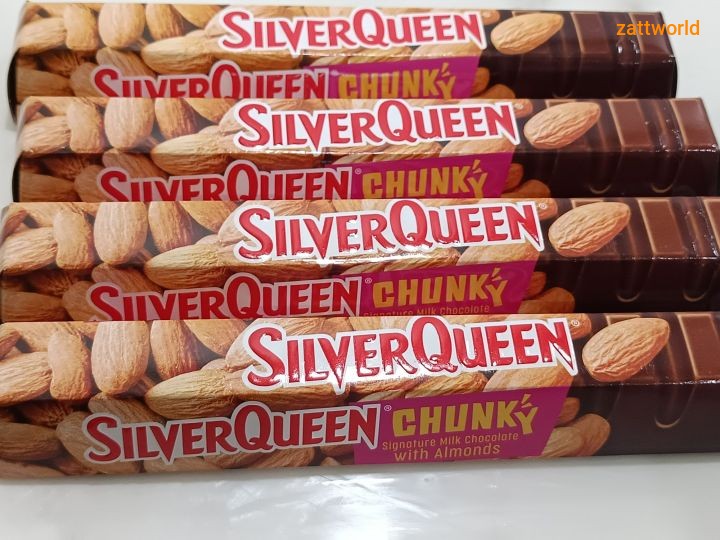 CHOCOLATE SILVER QUEEN CHUNKY BAR 95 GRAM {HALAL}