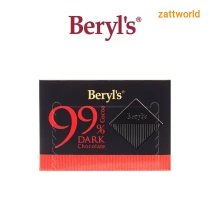 Beryl's Coklat Hitam Kokoa 99%  Beryl's 99% Cocoa Dark Chocolate 60g