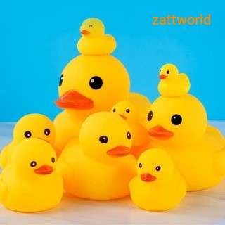 Yellow Duck Bath Toys Mini Yellow Duckling Play Toy Baby Kids Children Toddler Swimming Shower Bathing Water Cute Cartoon Pool
